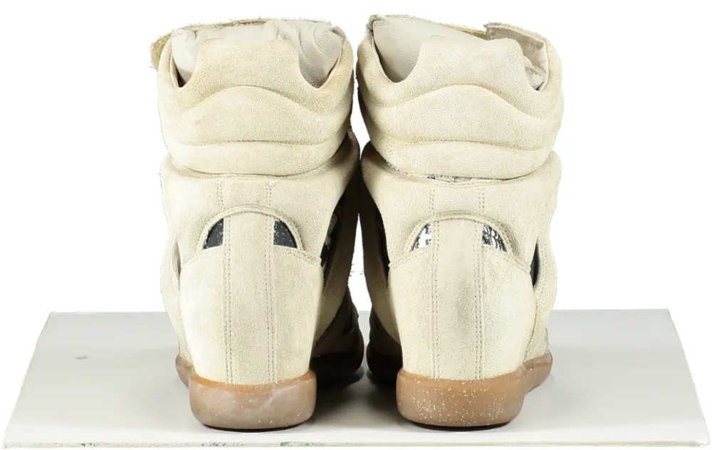 Isabel Marant Cream Beckett Suede Trainers UK 7 EU 40 👠