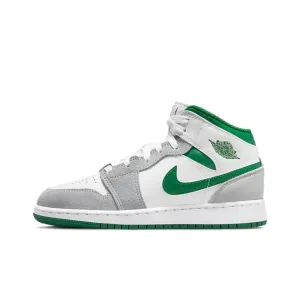 JORDAN 1 MID SE GREY GREEN GS