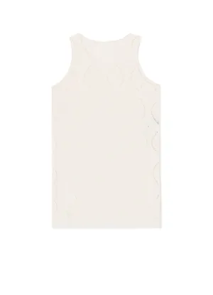 LACE SLEEVELES BLOUSE
