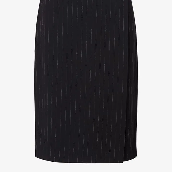 Logan Skirt - Faded Stripe :: Black