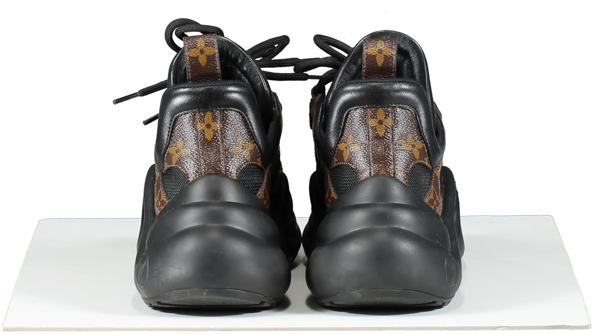 Louis Vuitton Black / Monogram Logo LV Archlight Trainers UK 4 EU 37