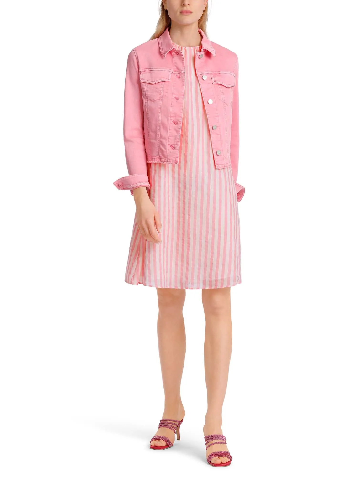 Marc Cain Additions Sleeveless Striped Dress