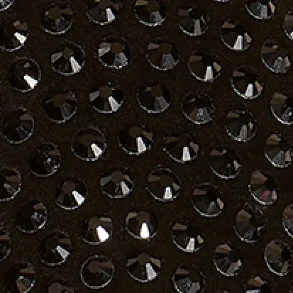 Marcy Flat in Black with Black Crystals
