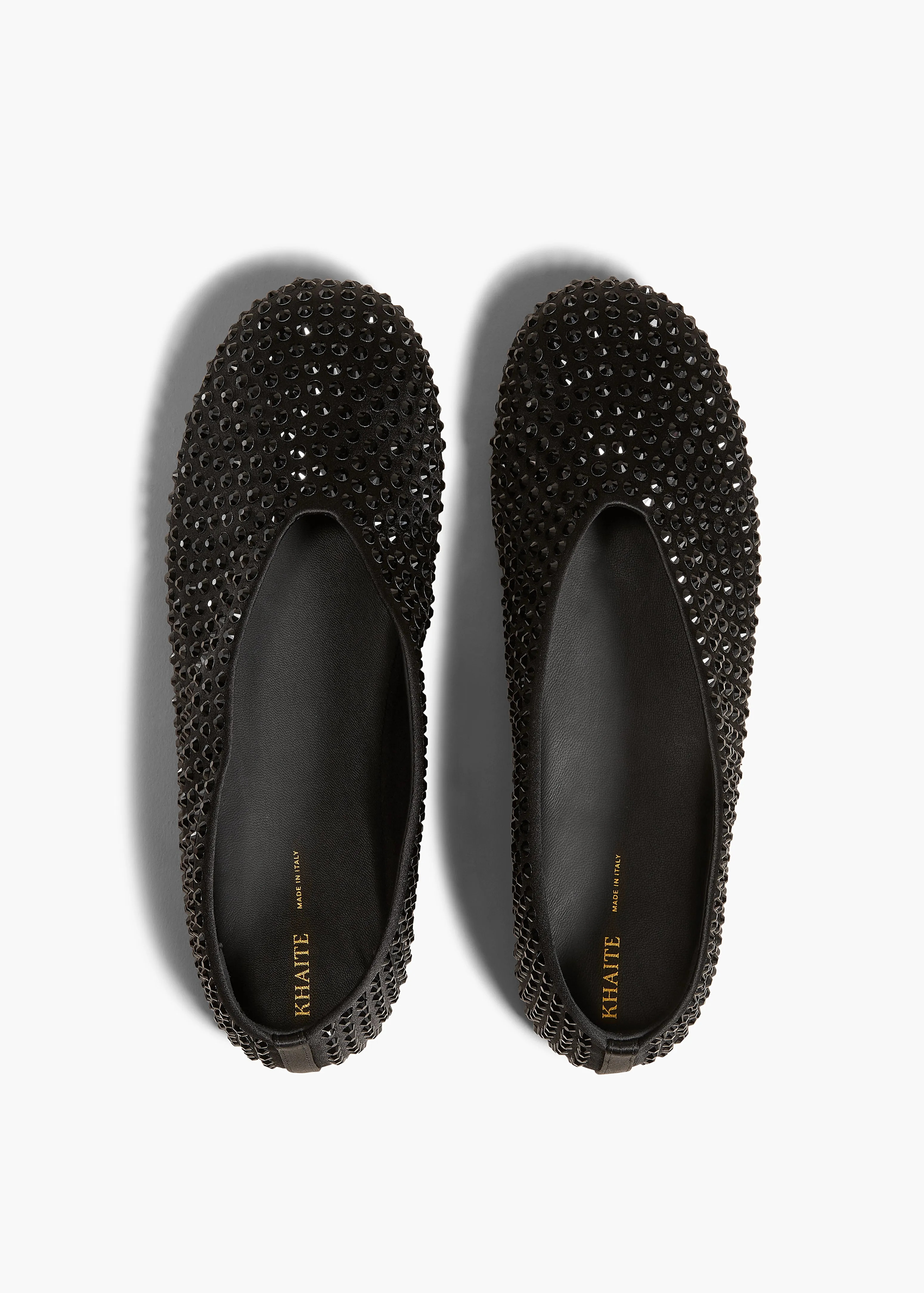 Marcy Flat in Black with Black Crystals