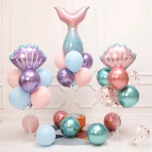 Mermaid Seashell Theme Party Foil Balloon