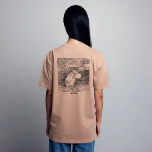 Moomintroll T-shirt Light Brown - Nordicbuddies