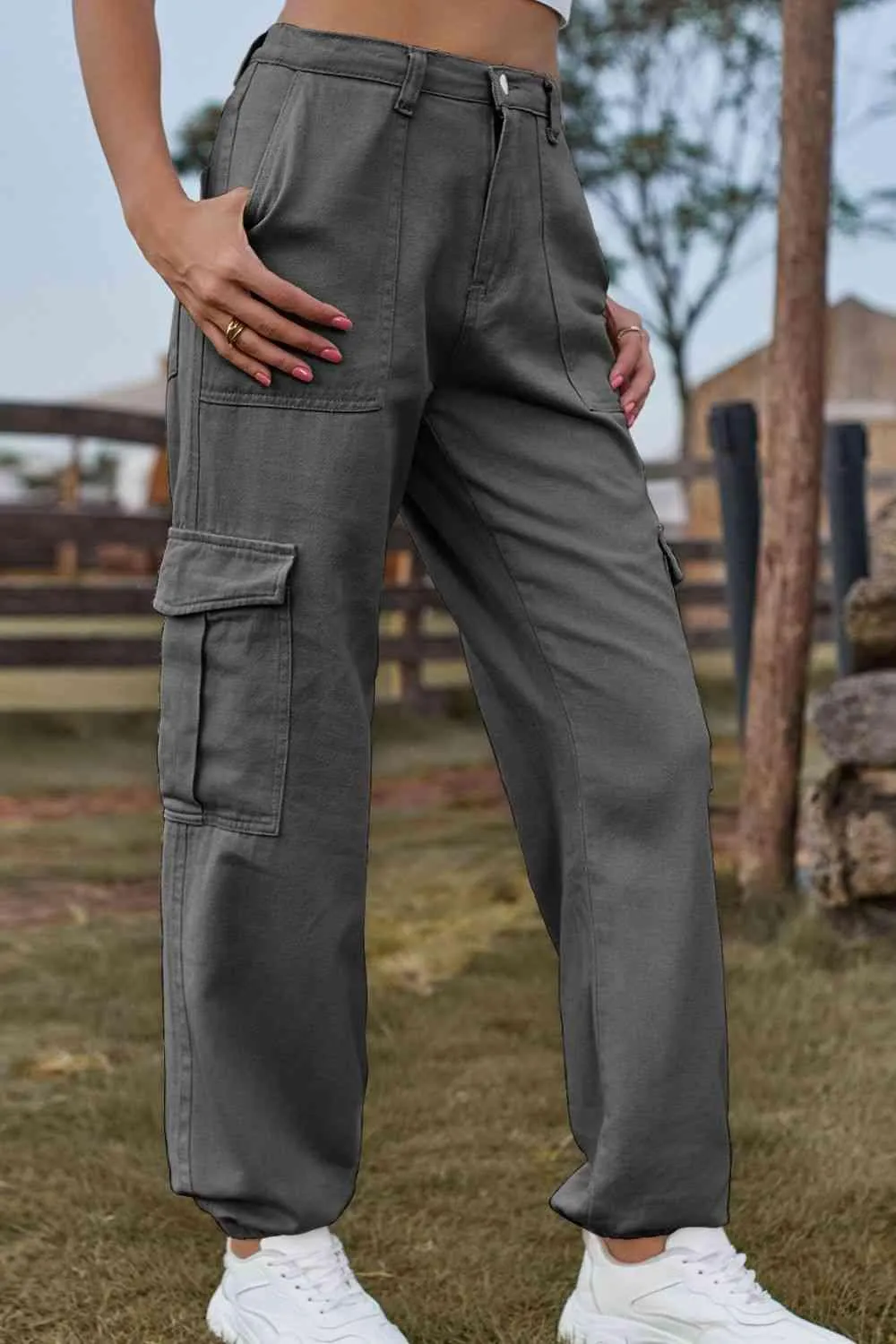 Naturally Understated High Waist Cargo Joggers