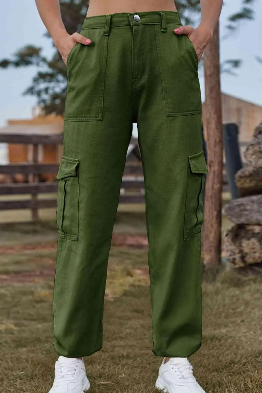 Naturally Understated High Waist Cargo Joggers