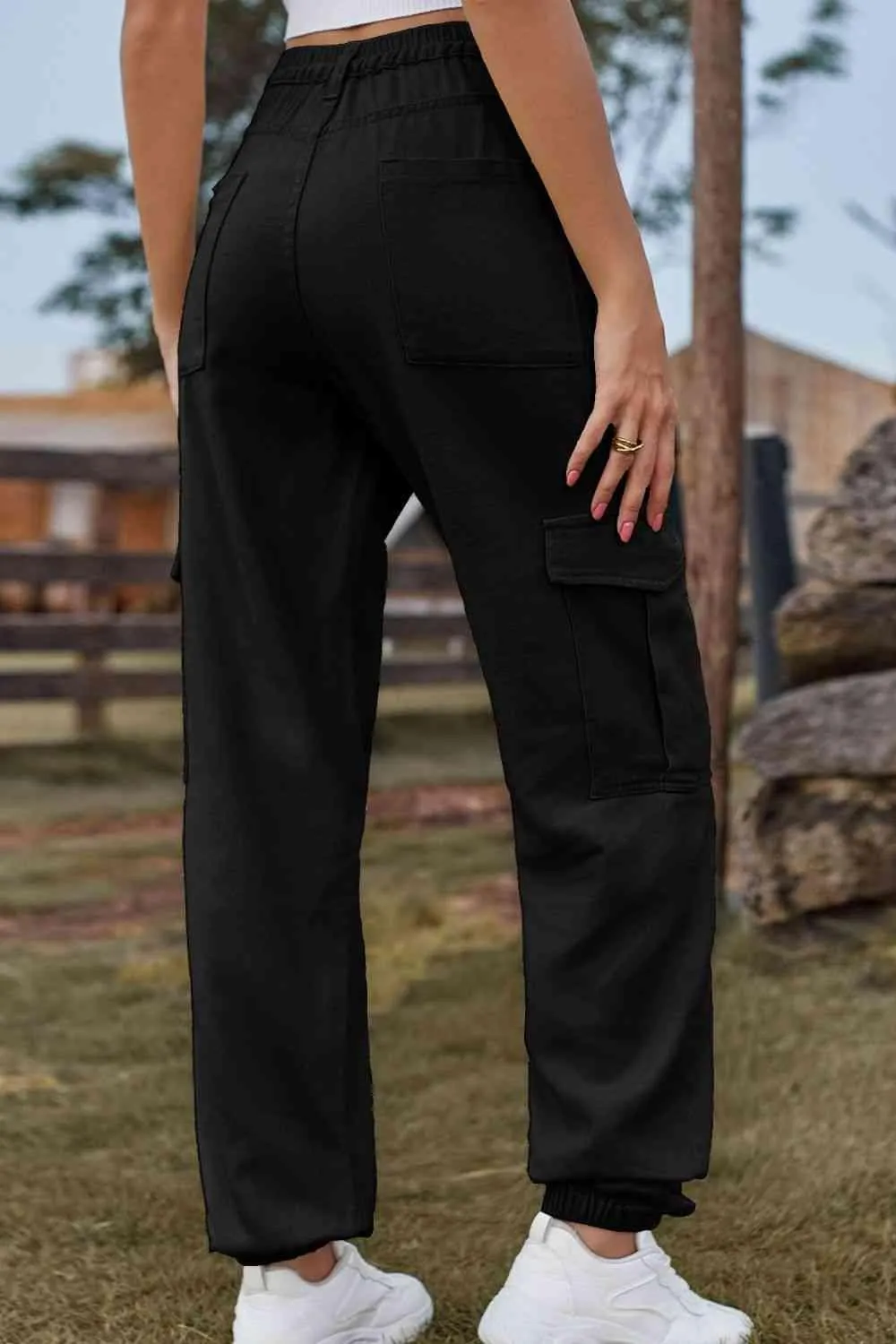 Naturally Understated High Waist Cargo Joggers