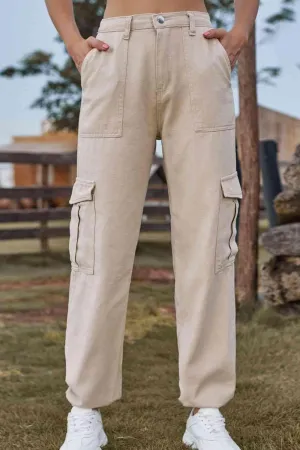 Naturally Understated High Waist Cargo Joggers