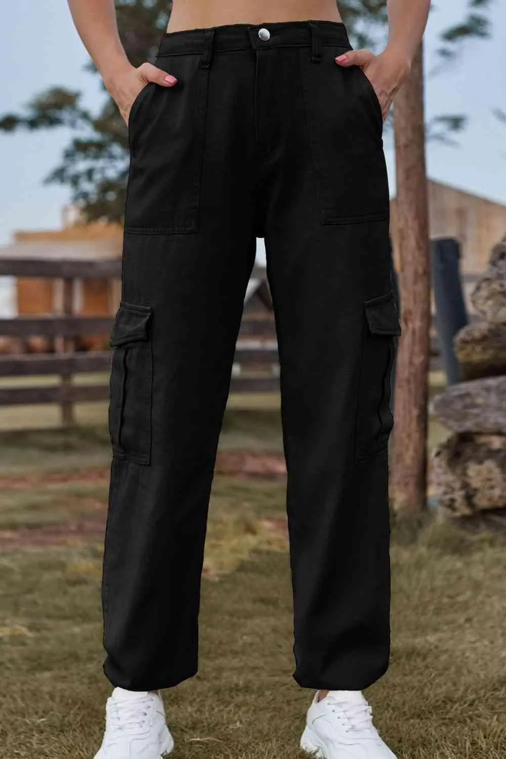 Naturally Understated High Waist Cargo Joggers
