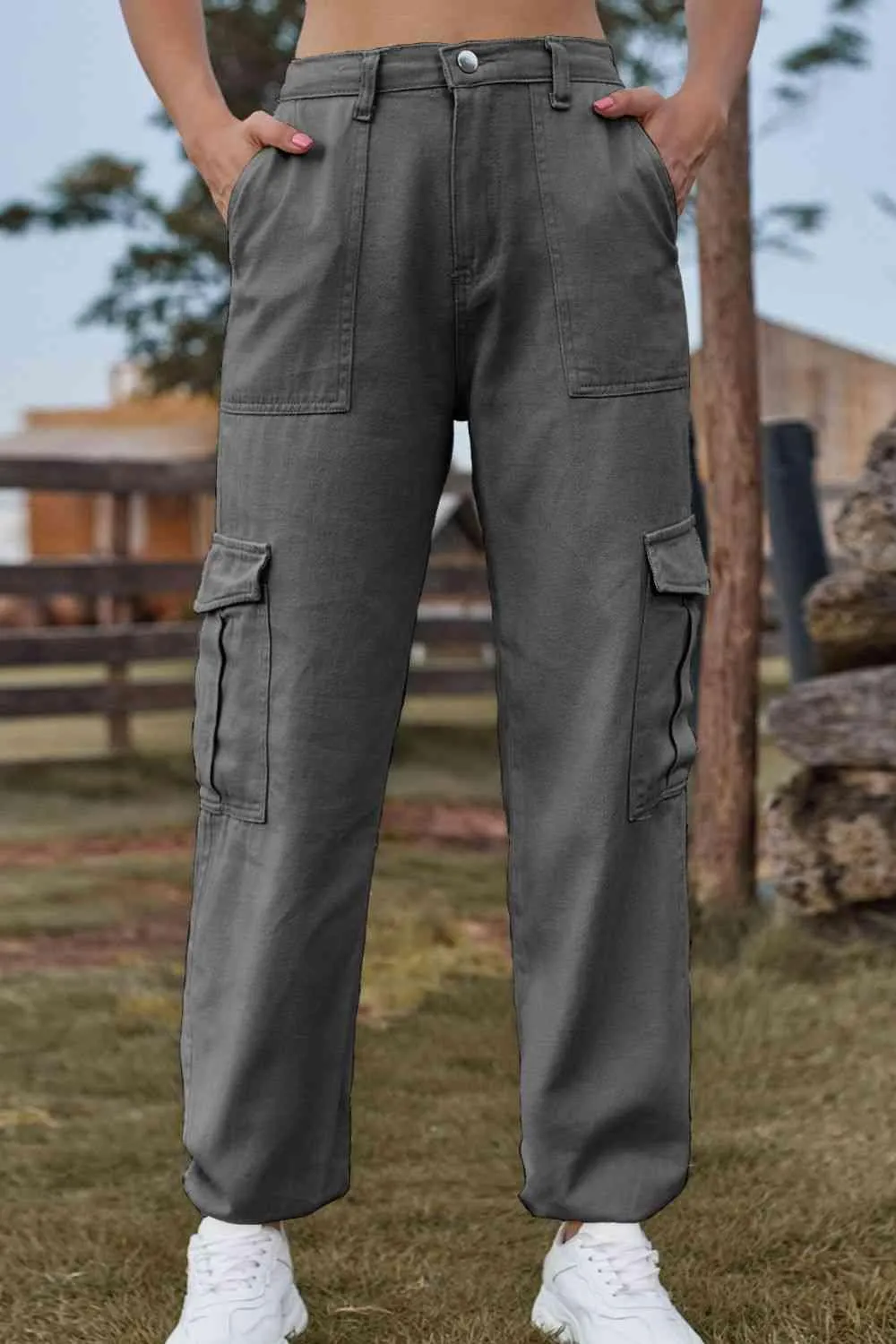 Naturally Understated High Waist Cargo Joggers