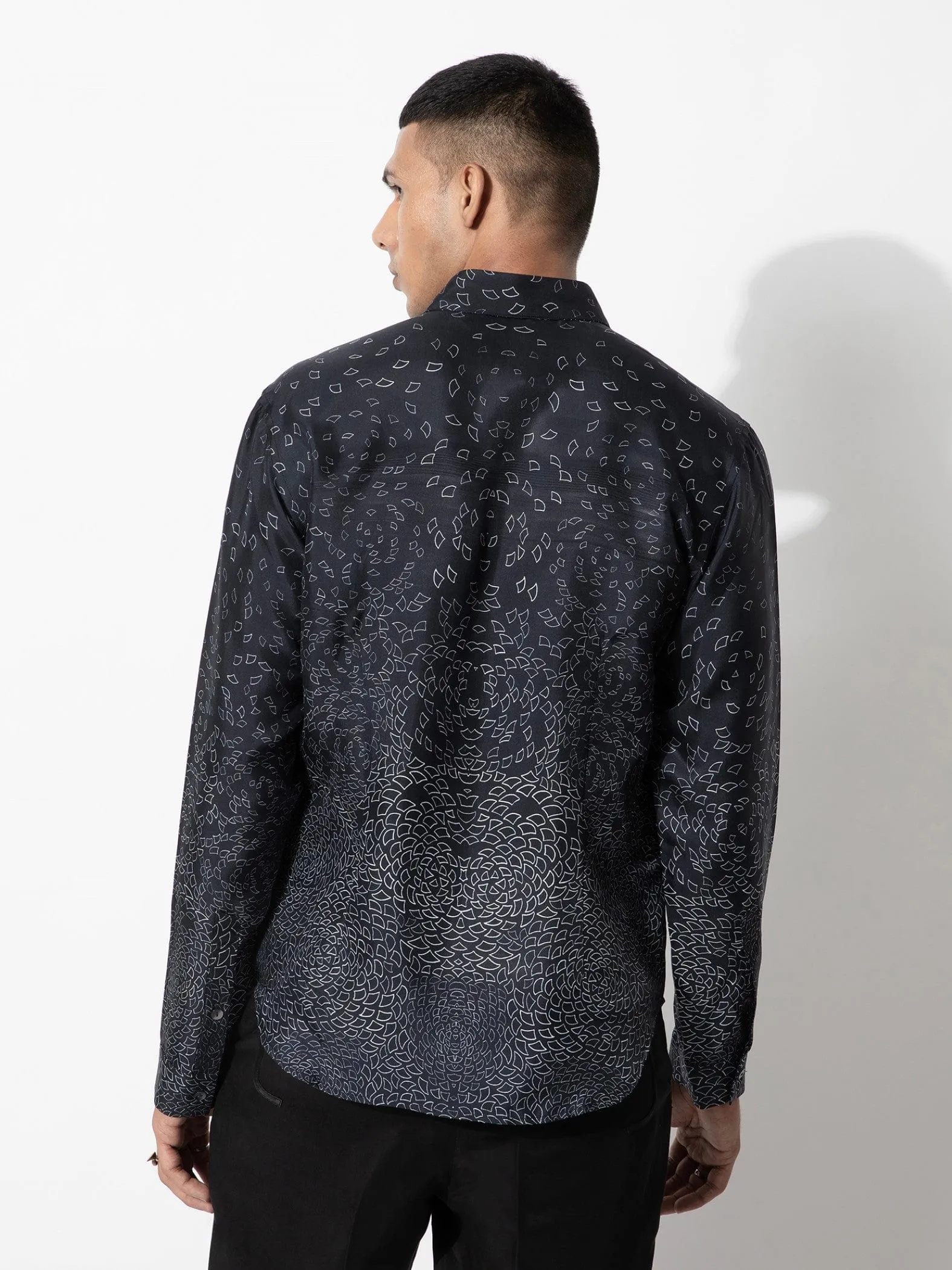 Ombre Fan Printed Shirt
