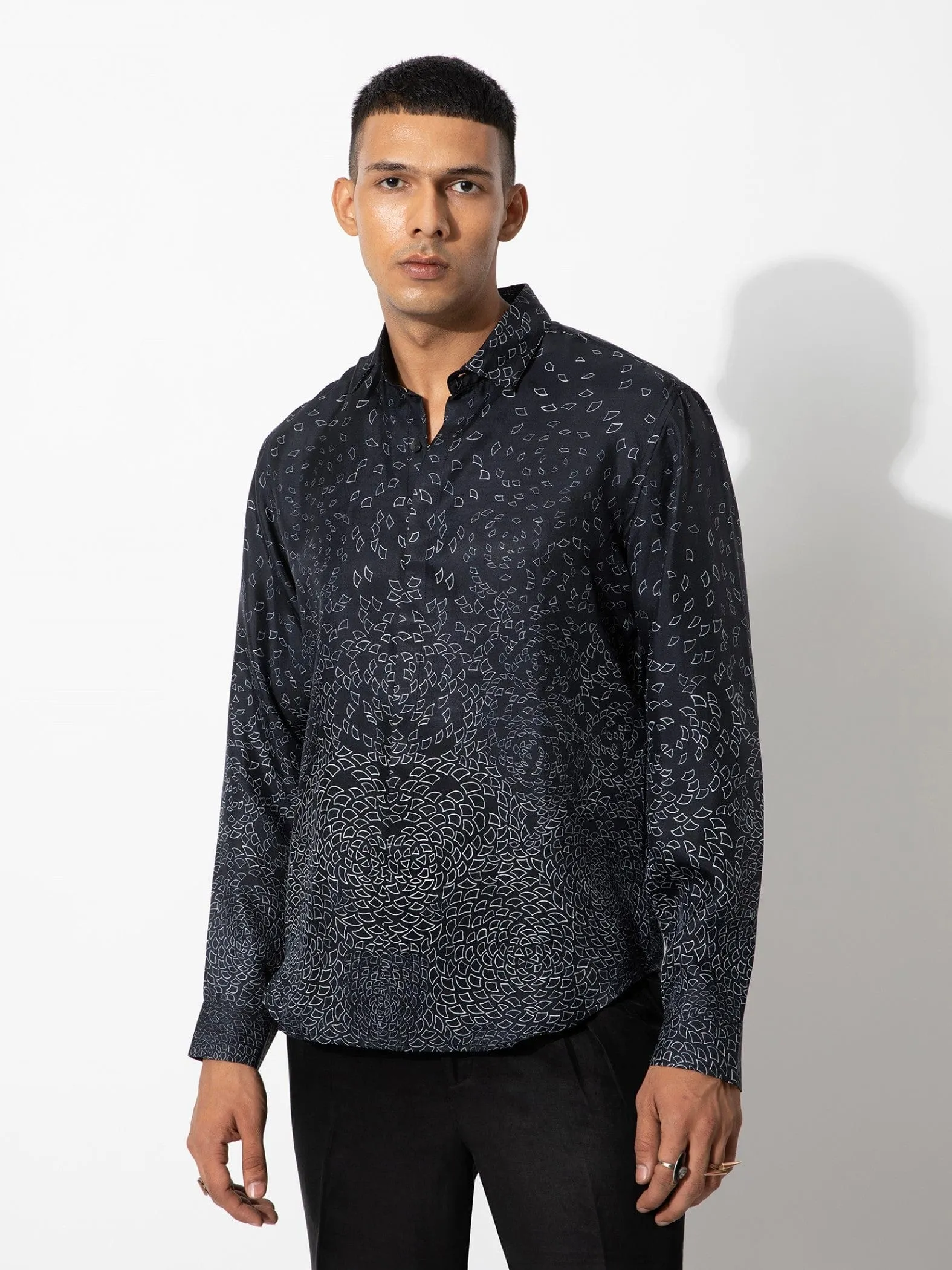 Ombre Fan Printed Shirt