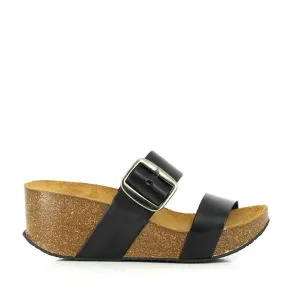 Plakton 273004 Black Women's Wedges