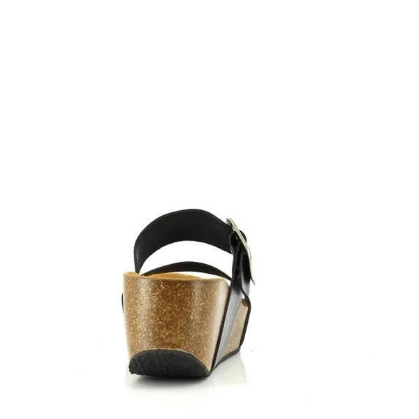 Plakton 273004 Black Women's Wedges
