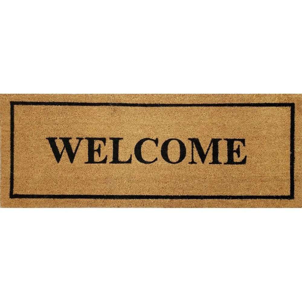 "Welcome" Large Coir Double Door Mat