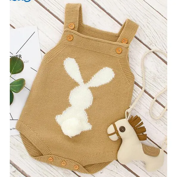 Rabbit Knitted Romper