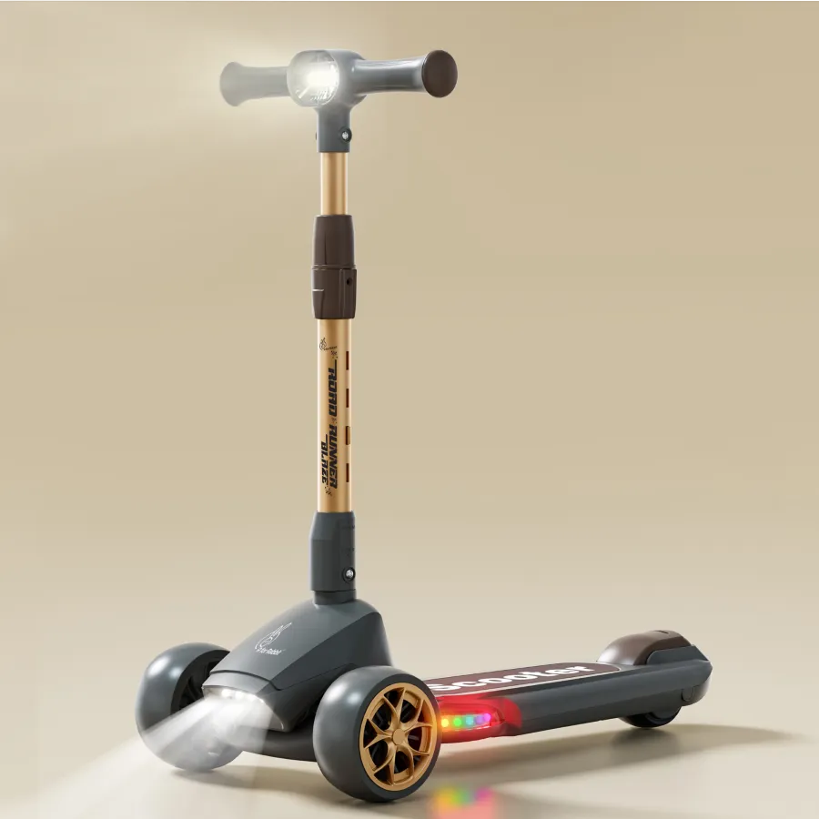 Road Runner Blaze Scooter For Kids  With PU LED Wheels And LED lights