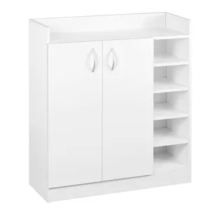 Shoe Cabinet 2-Door, White