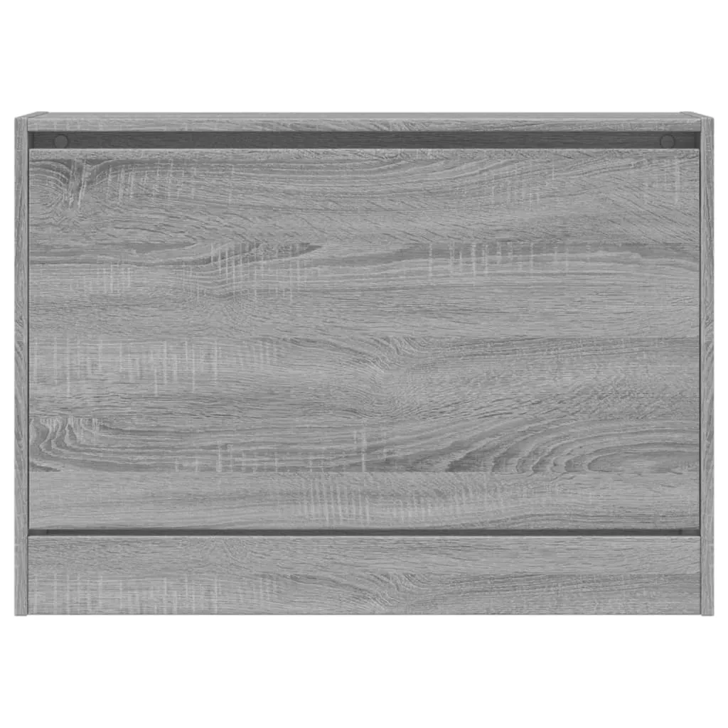 Shoe Cabinet Grey Sonoma 80x21x57 cm Engineered Wood