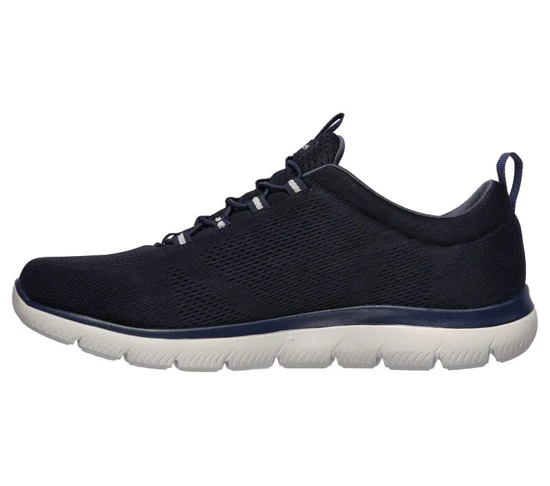 Skechers 232186/NVY Navy Mens Casual Comfort Elastic Lace Trainers