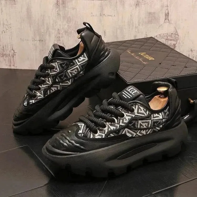 Sneakers Artistic Design Height-Boost for Men