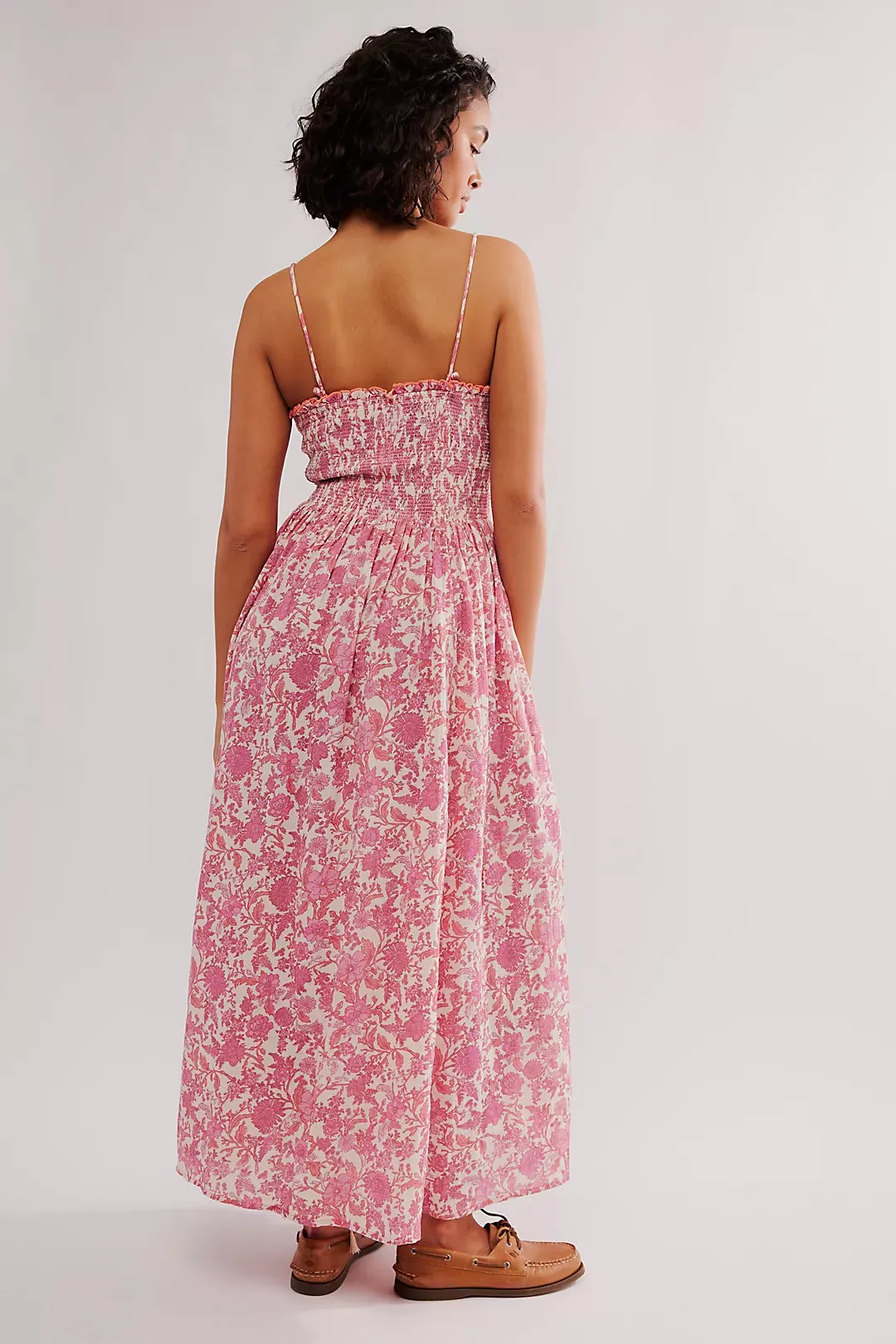 Sweet Nothings Midi Dress ~ Pink