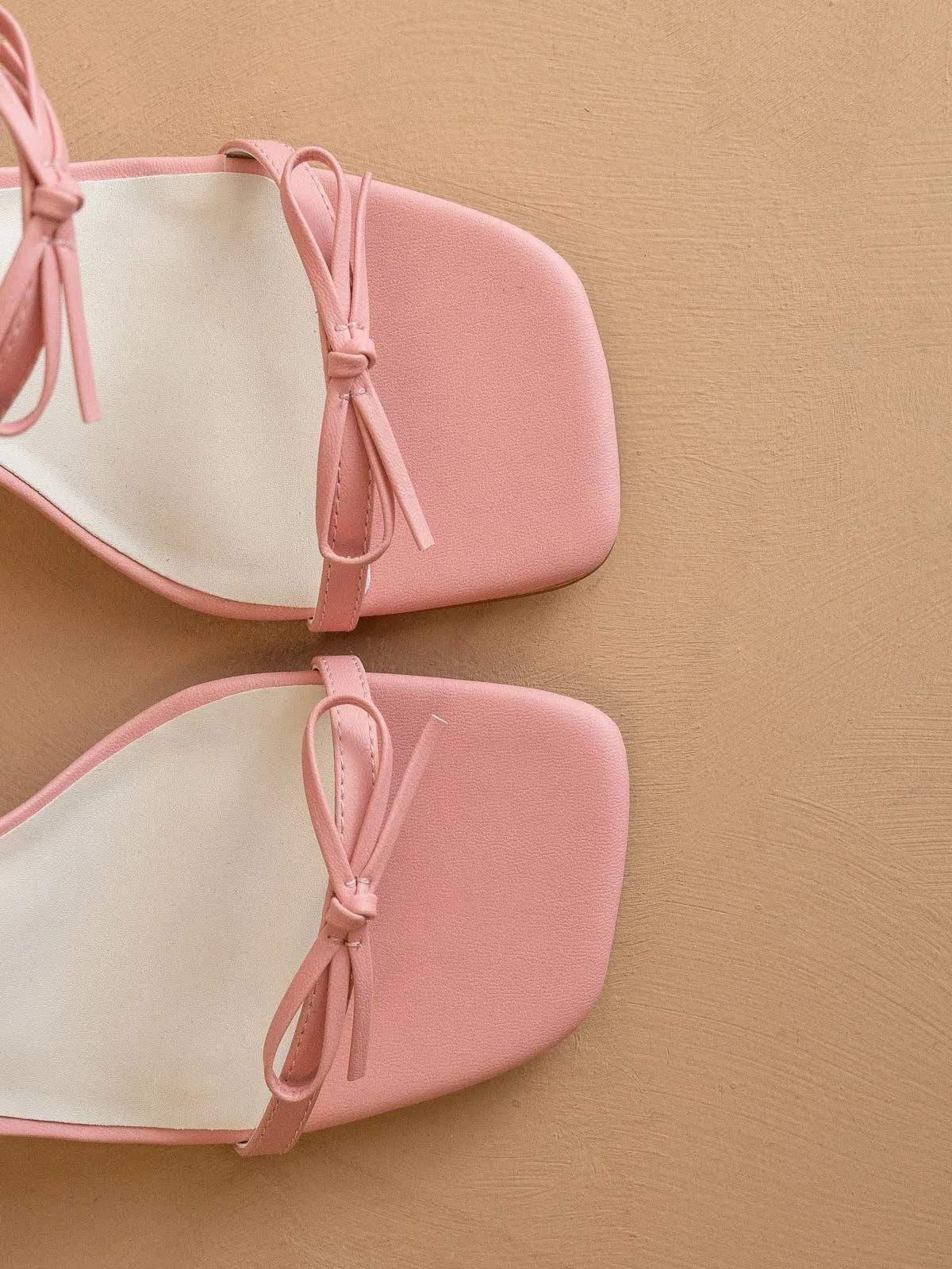 The Wendy | Pink Double Strap Bow Heels