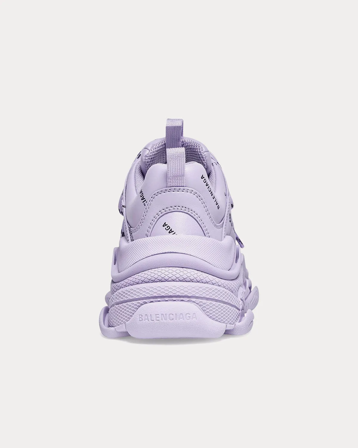 Triple S Allover Logo Lilac Low Top Sneakers