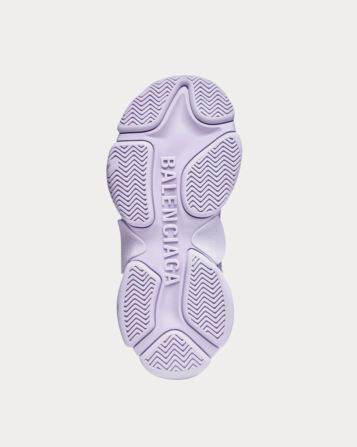 Triple S Allover Logo Lilac Low Top Sneakers