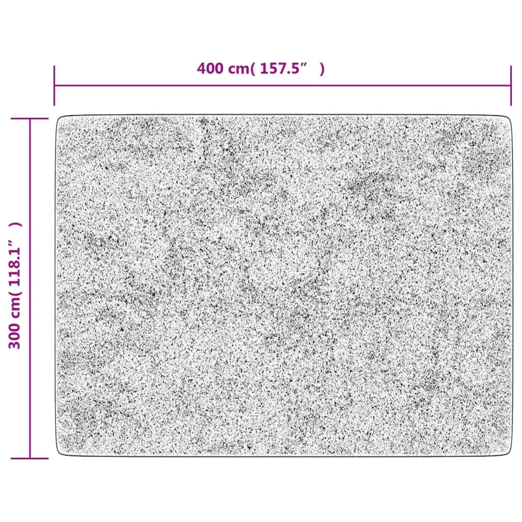 vidaXL Washable Multicolour Rug 400x300 cm | Anti Slip, Noise Reduction, Easy Care
