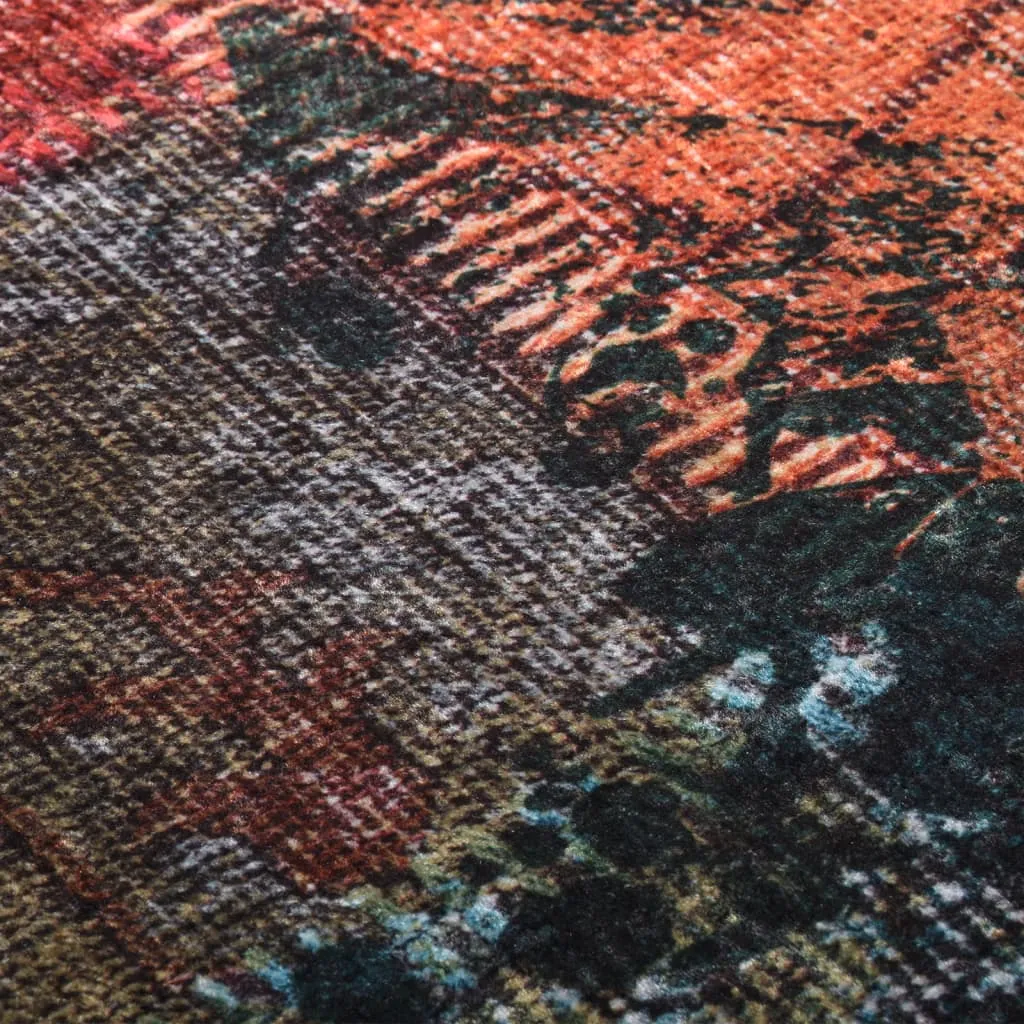 vidaXL Washable Multicolour Rug 400x300 cm | Anti Slip, Noise Reduction, Easy Care